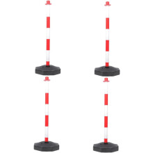 Isolation Pile Car Kit plastic traffic cone road sign 85x28.5cm Redx4pcs