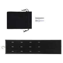 Sturdy solid wood dart board, removable wall protection, back panels to enhance your game room decoration Black