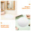 Acrylic Round Mirror Vanity Tray - 25cm Perfume Organizer For Bathroom 8