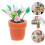 2 Unidades Bonsai Rosa Para Casa Bonecas, Artificial 11