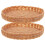 2 Unidades Mini Cesta Trançada Para Pão Acessórios 5
