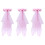 3Pcs Véus De Com Coroa Floral Tiara Rosa 4