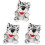 3 Stuks Interactieve Pluchen Tijgerhandpop 4