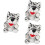 3 Stuks Interactieve Pluchen Tijgerhandpop 8