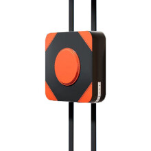 Wall Punching Pad Faux Leather 3030cm Black/Orange
