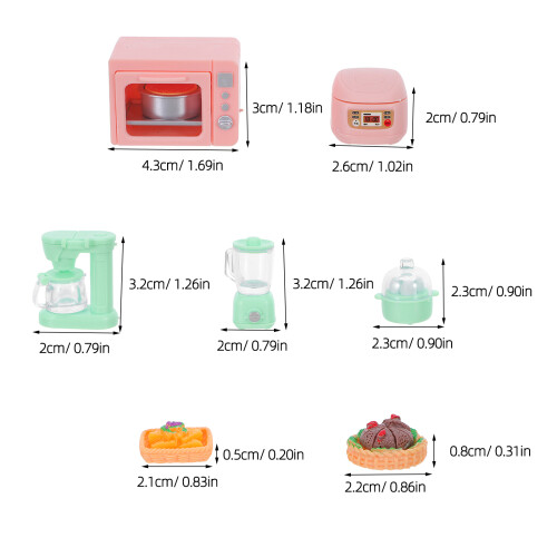Conjunto De Acessórios De Cozinha Miniatura Para De Bonecas 1
