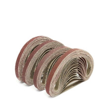 Abrasive belts for file sharpeners, abrasives, 10 x 330 mm, woodworking, metal, polishing accessories, aluminum oxide, 50 pieces 60