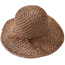 Verstellbarer Sommerhut für Damen, leichter und faltbarer Reisehut mit breiter, faltbarer Krempe, idealer Sonnenschutz für Strand und Meer.