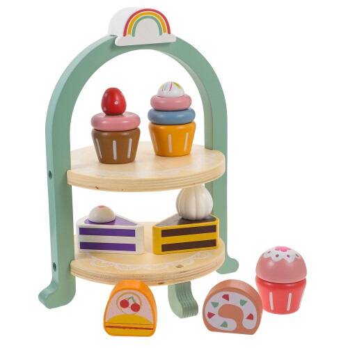2 Conjuntos Infantil Suporte Sobremesas Brinquedo 2