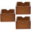 3Pcs Armazenamento Cesta Miniatura Decoração 8