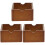 3Pcs Armazenamento Cesta Miniatura Decoração 4