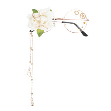 3Pcs Acessórios Para Óculos Lolita Steampunk Com Engrenagem