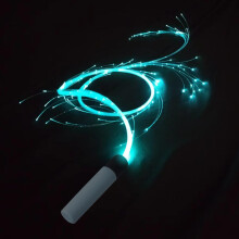 LED Whip Fibreglass 360 Rotating with 7 Colours 4 Modes for Festivals Black Blue