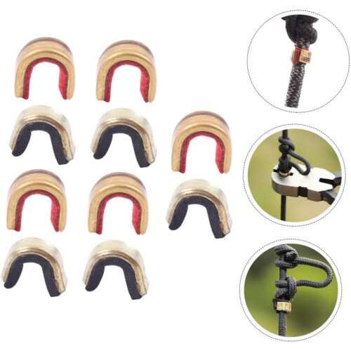 Copper Alloy String Buckles Arrow Rest Clips For Compound And Recurve Bows Lightweight Nocking Points String Positioning 1