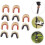 Copper Alloy String Buckles Arrow Rest Clips For Compound And Recurve Bows Lightweight Nocking Points String Positioning 4