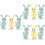 9Pcs Kids Wind-Up Rabbit Toys Plastic Clockwork Assorted 6