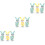 9Pcs Kids Wind-Up Rabbit Toys Plastic Clockwork Assorted 5