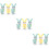 9Pcs Kids Wind-Up Rabbit Toys Plastic Clockwork Assorted 9