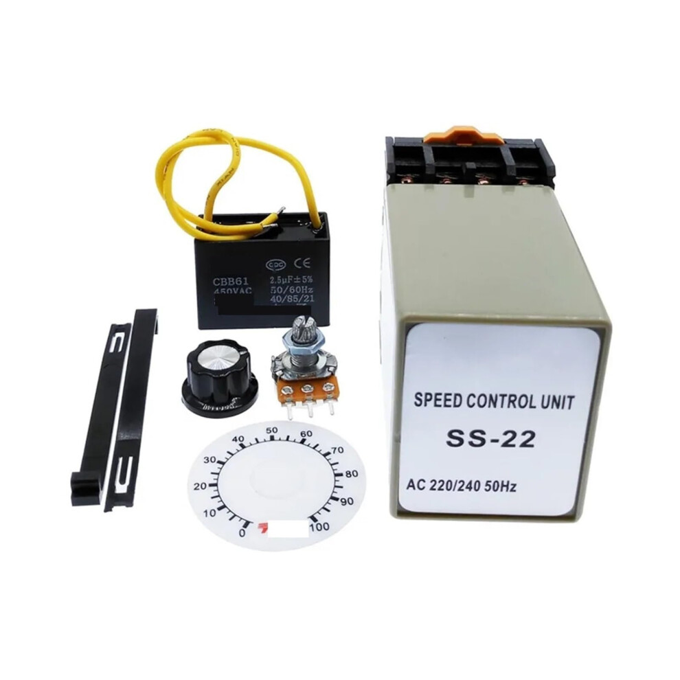 Ss22 Ac 220V/240V 50Hz 0100 Rpm Electronic Starter Speed Control Switch 20K Ohm Potentiometer Ref: 6151 9001264229191