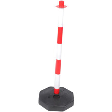 Isolation post, traffic guide rails, signs, posts, cones, anticollision poles (Rosso,1pcs)