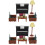 2 Sets Puppenhaus Klavier Und Möbel Set 7