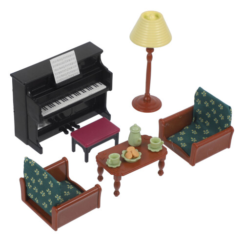 2 Sets Puppenhaus Klavier Und Möbel Set 2
