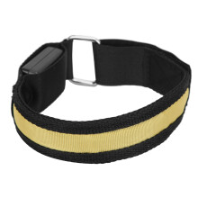 LED-veiligheidsarmband voor hardlopen in het donker, goed zichtbare LED-armband met 3 lichtstanden, oplaadbaar, verstelbaar, geschikt voor fietsen,