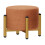 Triple HeightAdjustable Sofa Stool, Stackable Round Living Room Stool (Orange, 28x25cm) 1