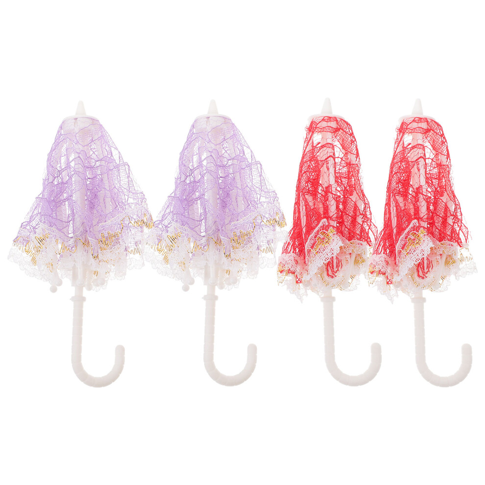 Photos - Other Toys 8 Pcs Wear-Resistant Mini Umbrellas For Dolls Desktop Decor