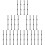 72 Pcs Plastic Post Lamp Miniature Streetlight Landscape Light 10