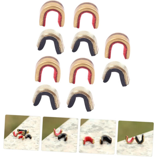 Copper Alloy Bow String Nocking Points 10 Pcs Adjustable Buckle Clips Durable String Positioners Hunting & Shooting 2