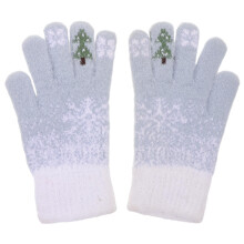 One Pair Winter Knit Touchscreen Gloves – Warm Windproof Mittens
