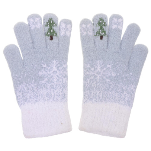 One Pair Winter Knit Touchscreen Gloves – Warm Windproof Mittens