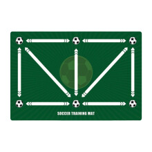 Soccer Training Mat, NonSlip Soft Rubber, Indoor Outdoor, 23.62x15.75 Inches