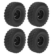 Pneumatici per auto RC resistenti all'usura, lunga durata, ruote in gomma per migliorare la stabilità, ricambi per auto RC WPL C54MN D90D91