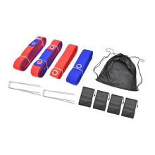 Beach Volleyball Courts Boundaries Line Kits With Ground Nails Webbing Marker Outdoor Red And Blue