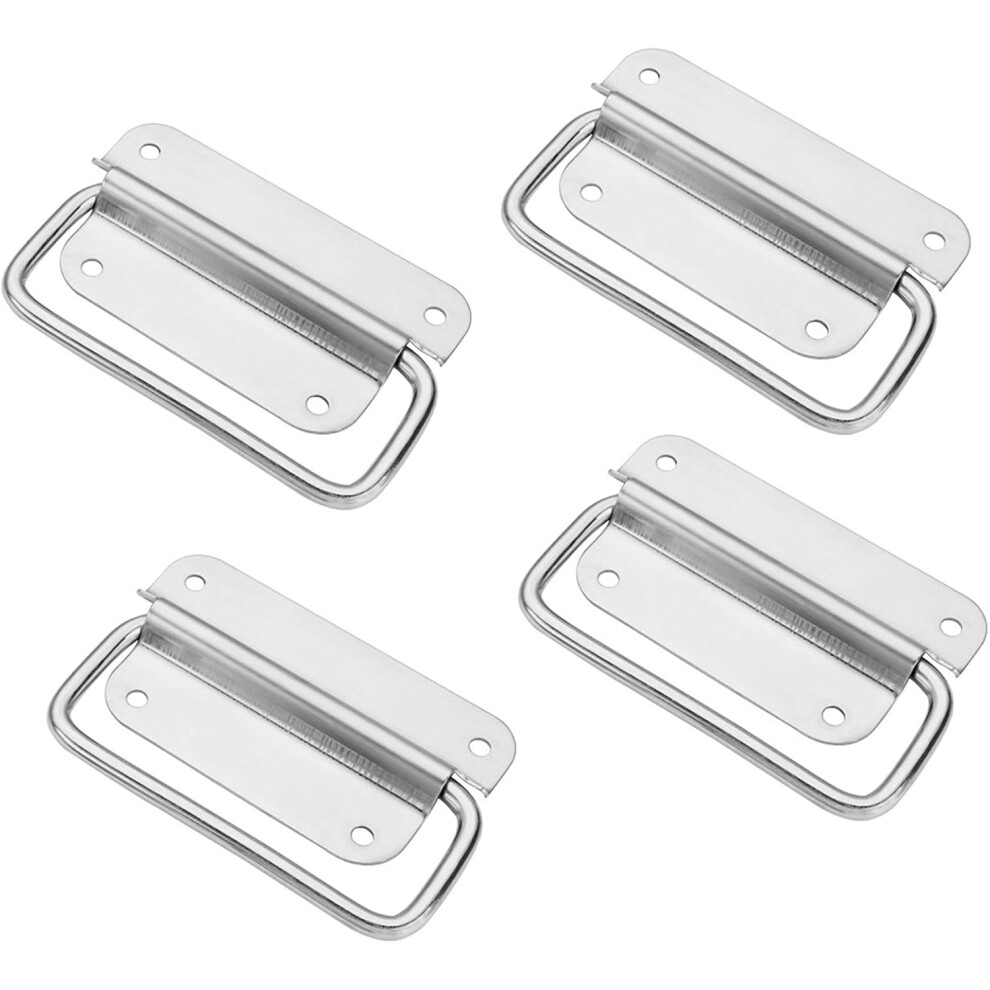 Elegant Utility: Stainless Steel Pull Handles, Space Saving, Smooth Surface, Anti-Corrosion, Easy Installation, Pack Of 4 Offers Durable Usage And Str 9554910057810