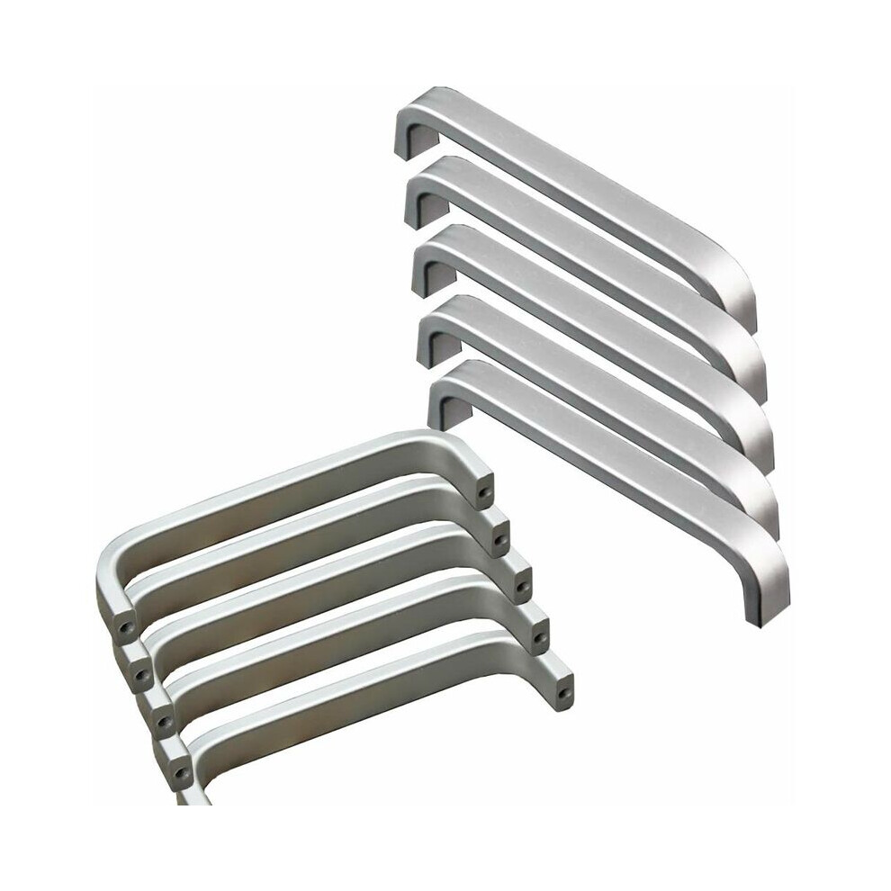 Integrated Forming Handle, Modern Silver Square Arch Cabinet Pulls For Furniture (10Pcs) 9554910060094
