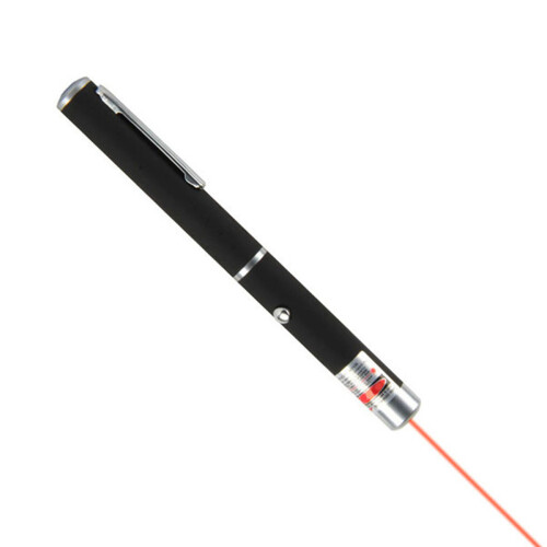 Laser Pointer Cat Toys, Interactive Teaching Red Light Laser Flashlight with Metal Alloy Shell Non-Slip Design, Built-In Laser Module for Pet 1