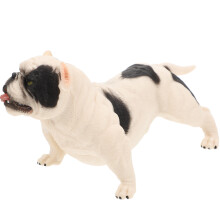 4 Stuks Plastic Bulldog Decoratie Dierenmodel Speelgoed