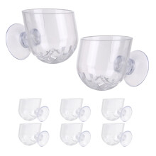 8St Hangende Aquarium Plantenpot Met Zuignappen Hydrocultuur