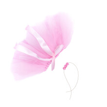 Costume Photographie Bébé Rose Jupe Tulle Tutu Robe Nœud Bandeau