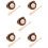 5 Ensembles Mini Balles Baseball Maquette Batte Kit 10