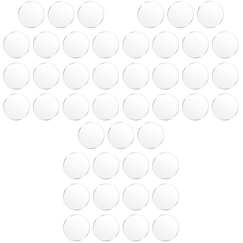 45Pcs Clear Acrylic Round Sheets Portable and Safe for Decoration Use 2