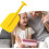 Telescopic Paddle   NonSlip Grip For Students Yellow 2