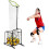 Volleyballsettingtrainer net – Adjustable height  angle, 2 hoop size settings, Hitting trainer with wheels for spiking  serving Ref: 9556 1