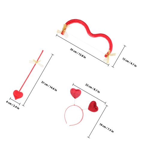 Set -Tête Cupidon Arc Costume Jour Des Accessoire 1
