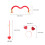 Set -Tête Cupidon Arc Costume Jour Des Accessoire 3
