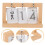 2Stk Doll Calendar Modell Mini Tischkalender 11