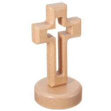 4 Sets Wooden Hollowed Out Desktop Decoration With Base